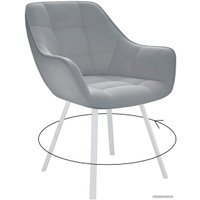 Стул с подлокотниками DikLine 252 M (B22 серый/белый)