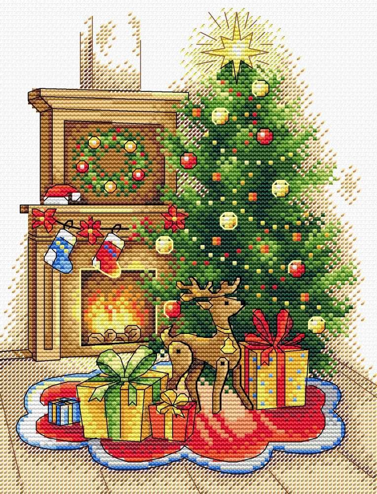 

Набор для вышивания Жар-Птица Рождественский вечер