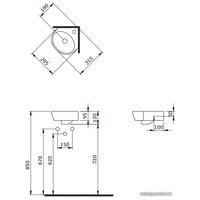 Умывальник Bocchi Taormina Arch Lavabo (белый) 1392-001-0126