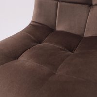 Стул AksHome Dallas 68748 (велюр, темно-бежевый/черный)