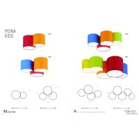 Припотолочная люстра TK Lighting Mona Kids 3277