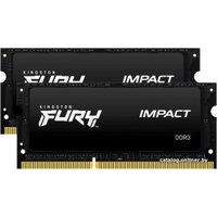Оперативная память Kingston FURY Impact 2x8GB DDR3 SODIMM PC3-14900 KF318LS11IBK2/16