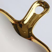 Блюдо AksHome Moonshine 23 (белый/золото)