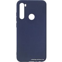 Чехол для телефона Case Matte для Xiaomi Redmi Note 8 2019/2021 (темно-синий)
