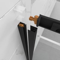 Душевой уголок Triton Фикс-Блэк 120х90 (без поддона)