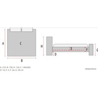 Кровать Signal Aspen 180x200