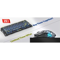 Клавиатура Gravastar Mercury K1 Lite Transparent Black (GravaStar x BSUN)