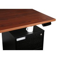 Стол для работы стоя ErgoSmart Ergo Desk Prime 1380x800x18 мм (дуб натуральный/черный)