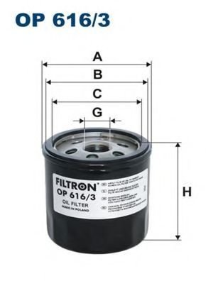 

Масляный фильтр Filtron OP6163