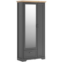 Шкаф распашной Black Red White Jasmin SZF1L1D1S (графит/дуб артизан) в Гродно