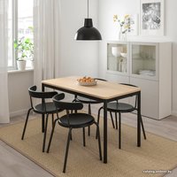 Кухонный стол Ikea Томмарюд 593.875.23 (дубовый шпон беленый/антрацит)