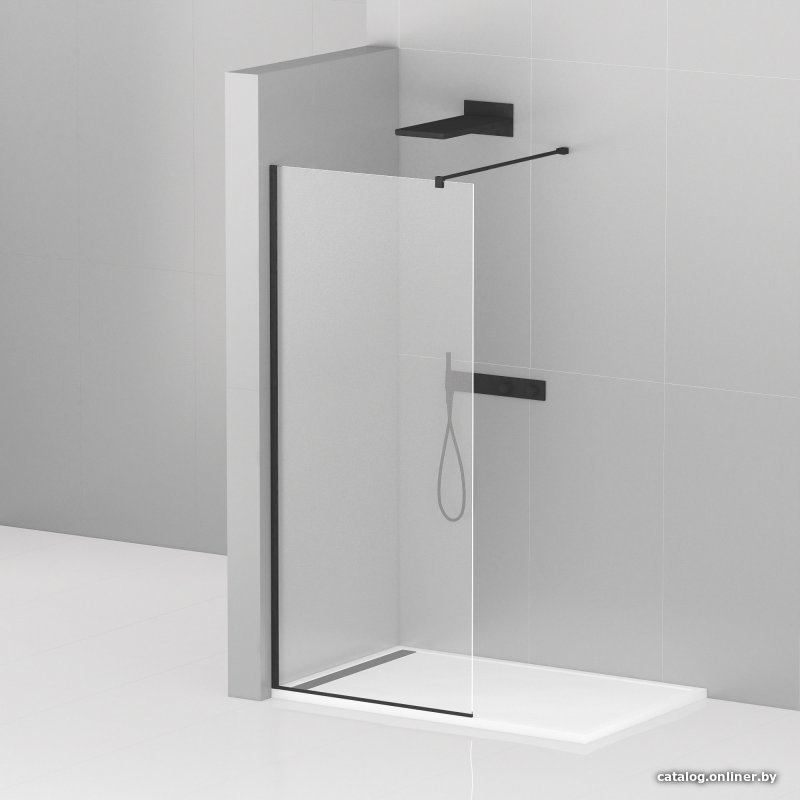 Душевая стенка Cezares LIBERTA-L-1-80-120-C-NERO