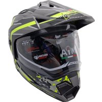 Мотошлем AIM JK802S 802-014-XXXL (XXXL, желтый/серый/черный)