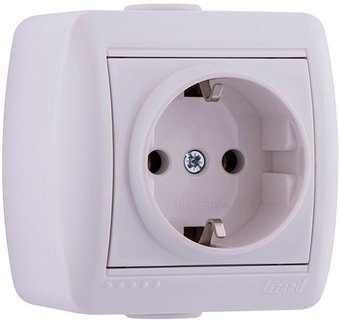 Розетка Lezard Nata 710-0200-122 (белый)