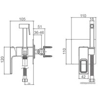 Гигиенический душ Gappo G7217-6