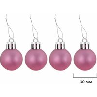 Елочная игрушка Золотая сказка 591715 (77 шт, розовый/белый)