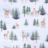 Покрывало Этель Forest Miracle 9803158 (180x210, белый/зеленый)