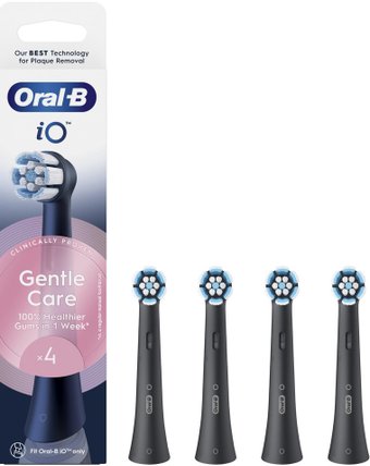 Сменная насадка Oral-B iO Gentle Care (4 шт, черный)