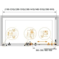 Душевая дверь Cezares Stylus-O-M-BF-1-130-C-Cr