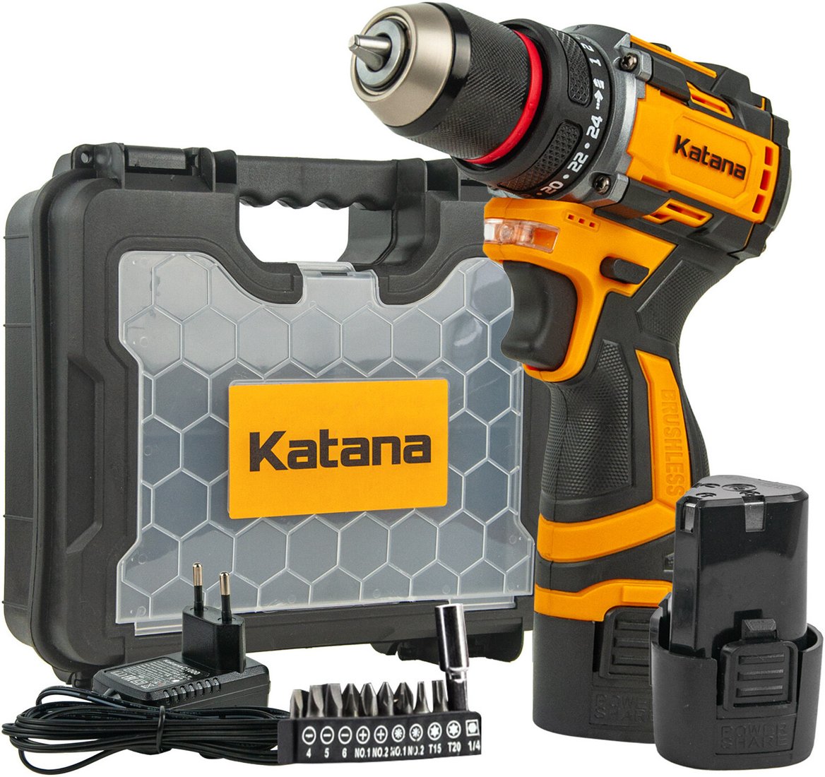 

Дрель-шуруповерт Katana CD2600 (с 2-мя АКБ, кейс)