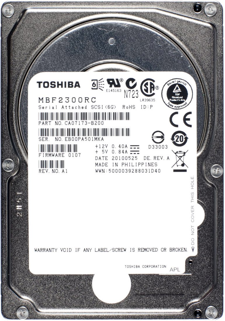 

Жесткий диск Toshiba MBF2 RC 300GB (MBF2300RC)