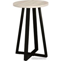 Журнальный столик Millwood Лофт СТ-4 Black (дуб белый крафт)