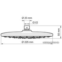 Верхний душ Wasserkraft A077