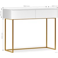 Консольный стол Shtabe Gross 6011 (RAL 9003/золото)