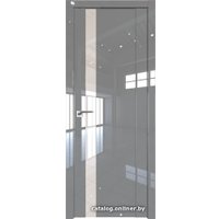 Межкомнатная дверь ProfilDoors 62L L 50x200 (грей люкс, стекло lacobel перламутровый лак)