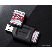 Карта памяти Kingston Canvas React Plus SDXC 256GB (с кардридером)