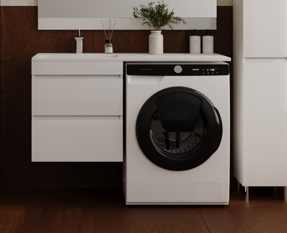 

Symbolite Тумба под умывальник Даллас 115 Люкс Plus (подвесная, белый)