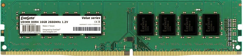 

Оперативная память ExeGate 16GB DDR4 PC4-21300 EX283083RUS