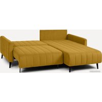 Угловой диван Divan Маркфул Velvet Yellow 134902 (желтый)