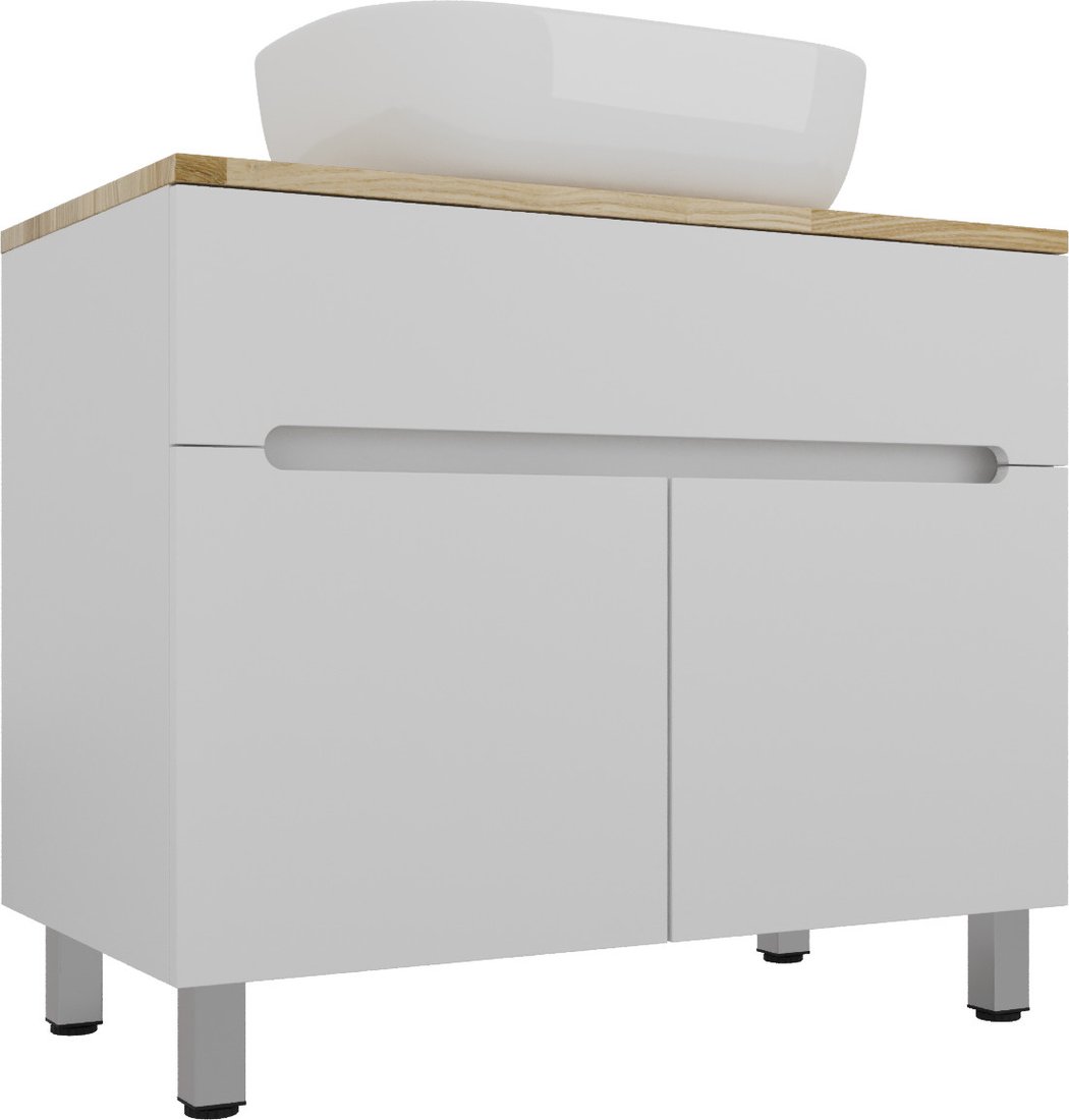 

Style Line Тумба под умывальник Бали 80см 1 ящик Plus (напольная)