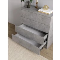 Комод Горизонт Нео 760 4 ящика (бетон)