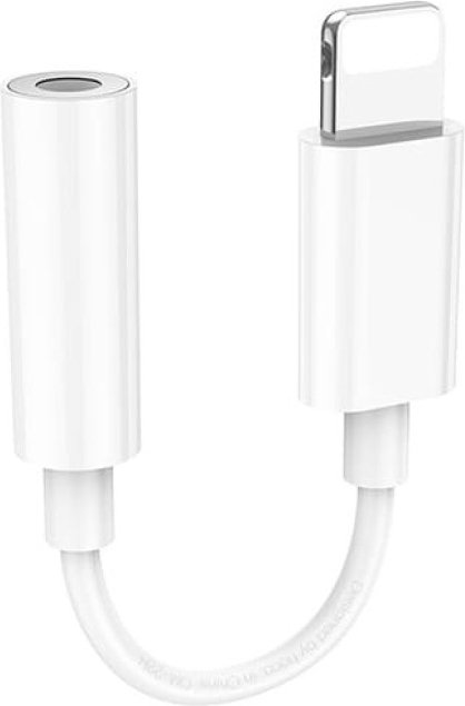 

Адаптер Hoco LS34 3.5 мм - Lightning (0.12 м, белый)