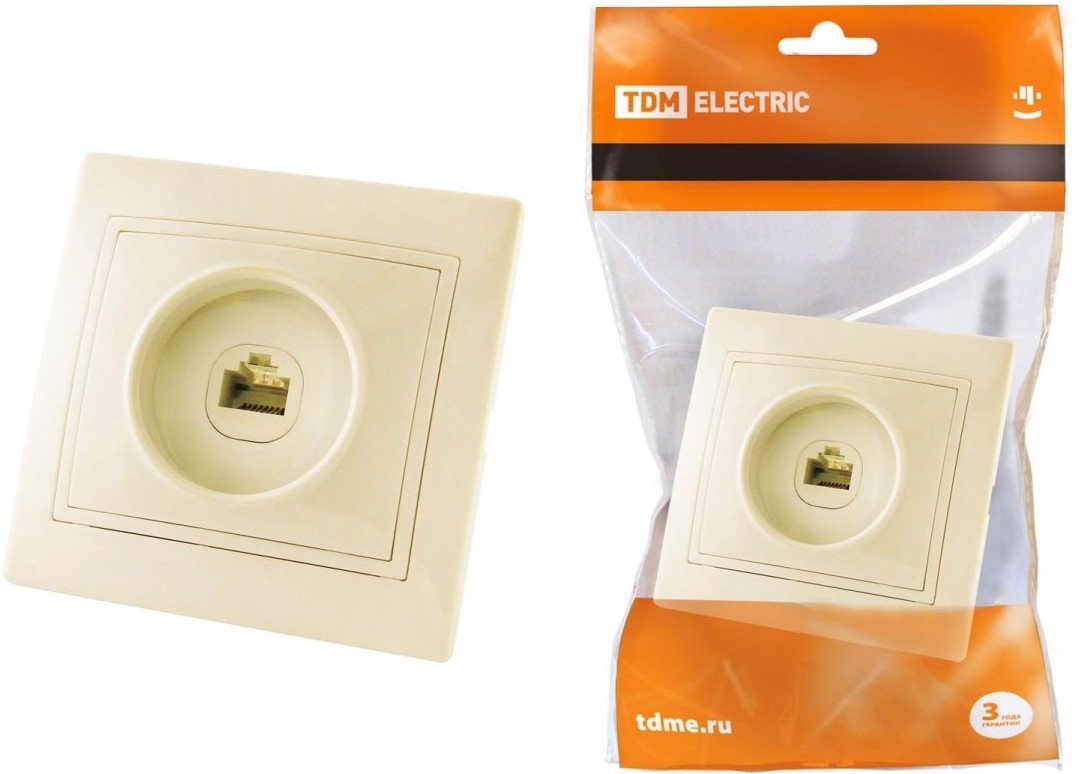 

Розетка телефонная TDM Electric Таймыр SQ1814-0120