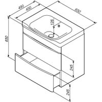  AM.PM Тумба под умывальник Like M80-FHX0652-WC0652