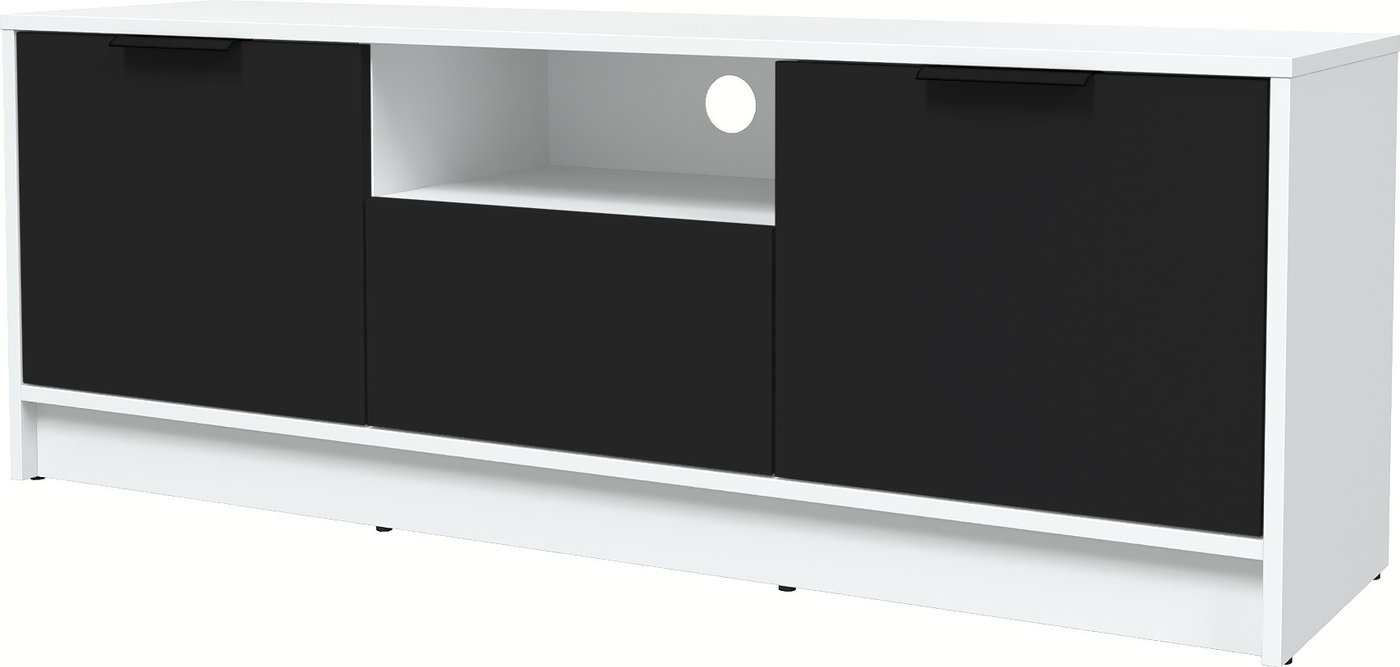 

Тумба Интерлиния ТВ Концепт КТ-ТВ3-50 Глосс (белый платинум/черный)