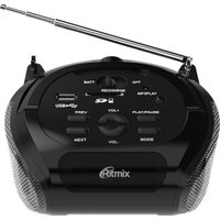 Магнитола Ritmix RBB-100BT (черный)