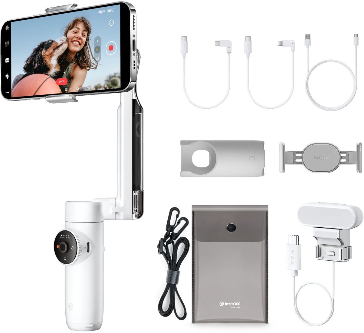 Стабилизатор Insta360 Flow Creator Kit (белый)