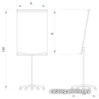 Магнитно-маркерная доска 2x3 EcoBoards Mobile TF03 ECO