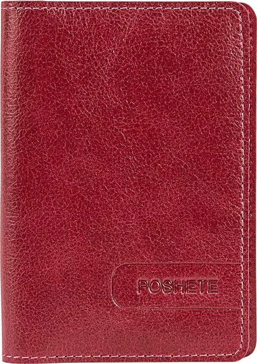 

Обложка для паспорта Poshete 604-131-V-K/NP-RED (красный)