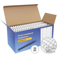Пластиковая пружина для переплета Гелеос BCA4-32W 32 мм 50 шт (белый)