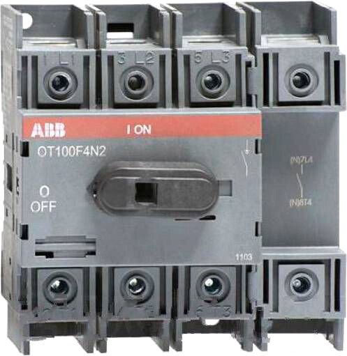 

Выключатель нагрузки ABB OT100F4N2 100А 4P 5.5M 1SCA105018R1001