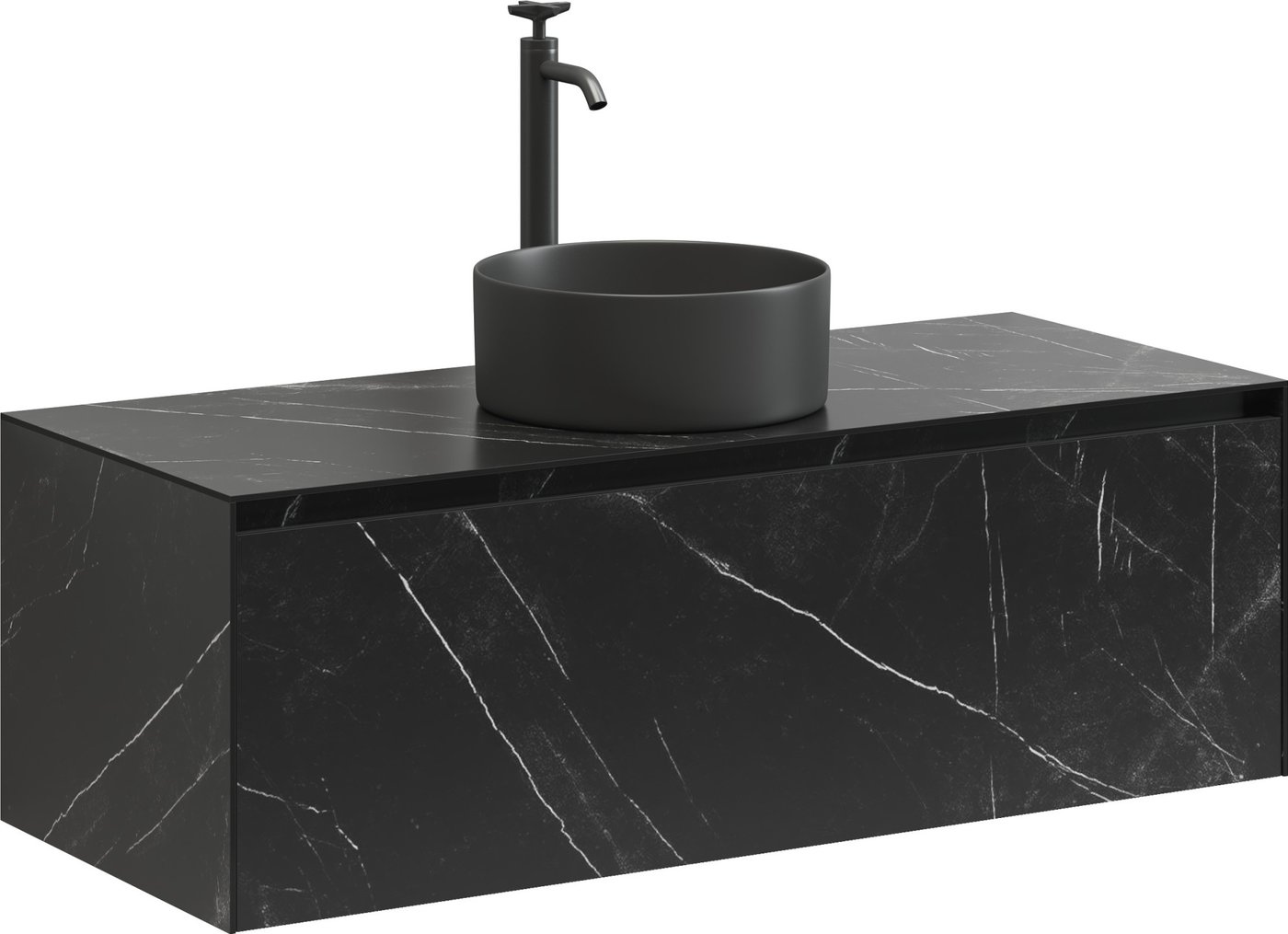 

Sancos Тумба под умывальник Stone ST120NM (керамогранит Nero Marquina)
