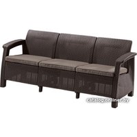 Садовый диван Keter Corfu Love Seat Max (коричневый)