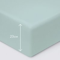 Простыня Экотекс Моноспейс Сатин на резинке 140x200x23 ПРСС14 (нежно-голубой)