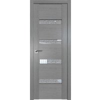 Межкомнатная дверь ProfilDoors 2.81XN R 80x200 (грувд серый, дождь белый)