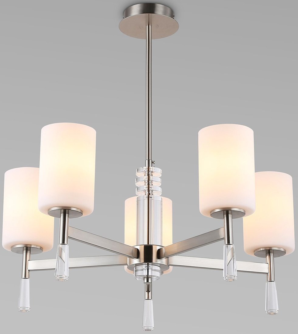 

Подвесная люстра Ambrella light LH56251/5 SN/FR (никель/белый матовый)